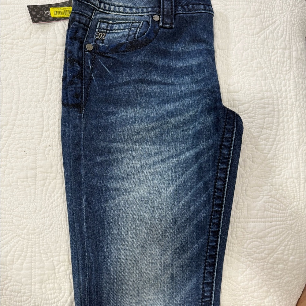 Miss Me Signature Dark Blue Skinny Jeans NWT - Picture 4 of 12